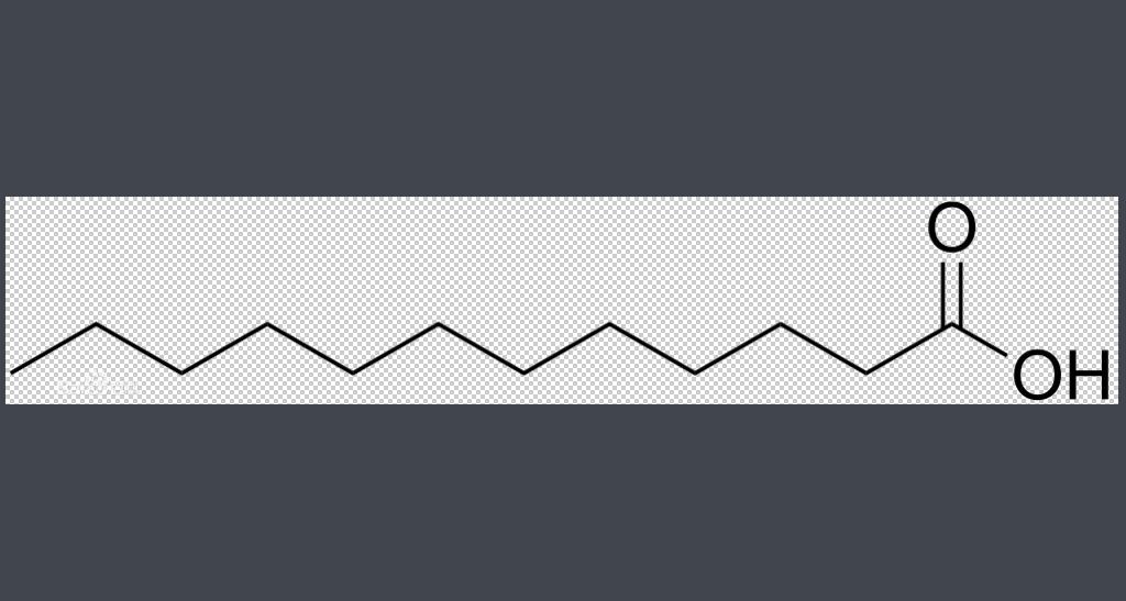 月桂酸（十二酸）结构式